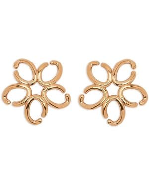 Erdem Flower Half Ring ピアス S メタリック | Lyst