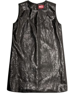 DIESEL D-Ares Logo-Embossed Mini Dress - Black