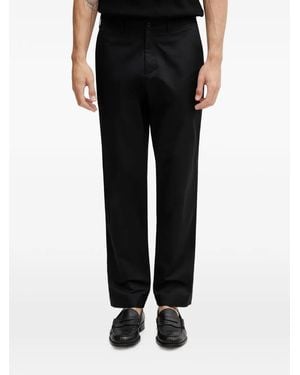 Fred Perry Logo-Embroidered Pants - Black