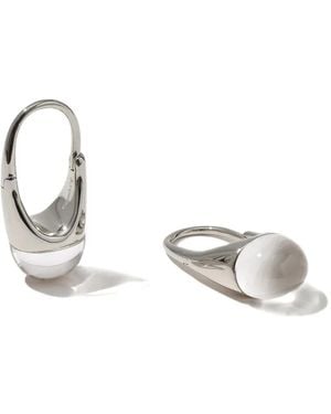 Otiumberg Pendientes Roscida con cuarzo - Metálico