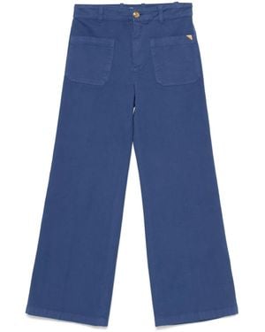Chloé Wide Camal Pants - Blue