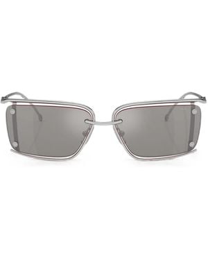 DIESEL Gafas De Sol Con Montura Rectangular - Gris