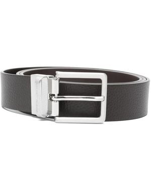 Emporio Armani Buckle-Detail Belt - Brown