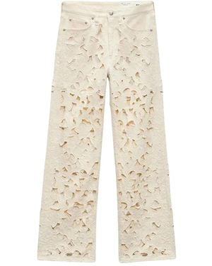 Rag & Bone Vaqueros Logan con motivo floral - Neutro