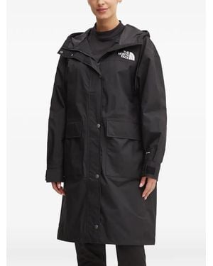 The North Face Hooded Pocket-Detail Coat - Black