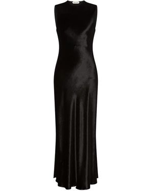 Alberta Ferretti Satin Dress - Black