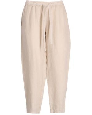 Crossley Elasticated-Waist Track Pants - Natural