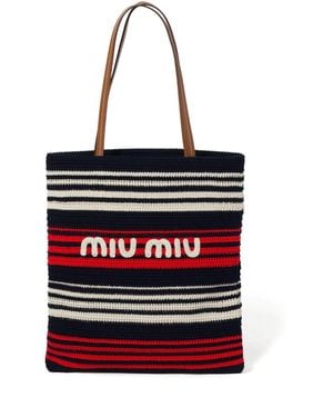 Miu Miu クロシェ トートバッグ - レッド