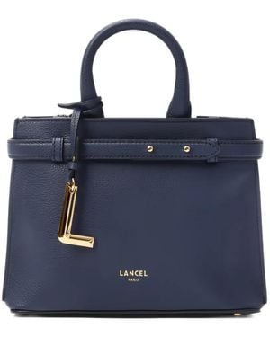Lancel Leather Tote Bag - Blue