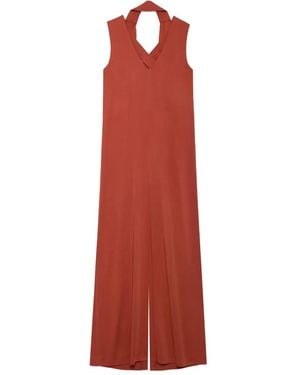 Cherubina Mina Criss-Cross Maxi Dress - Red