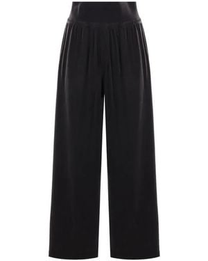ALAINPAUL Wide-Leg Track Pants - Black