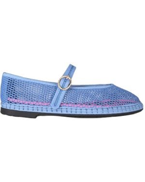 Flabelus Isabella Mesh Ballet Flats - Blue