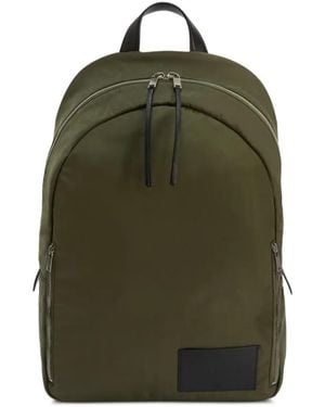 Jil Sander Logo-Patch Zipped Backpack - Green