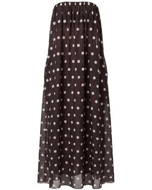 Nicholas Lindy Strapless Maxi Tent Dress - White