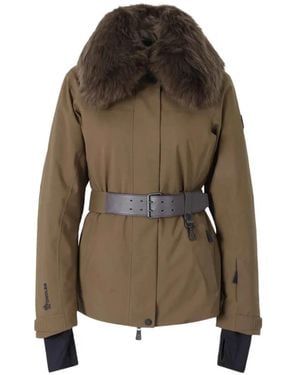 Moncler Vizelles Belted Ski Jacket - Brown