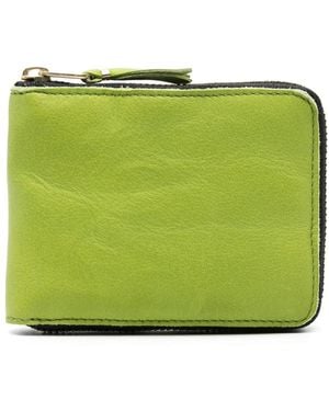Comme des Garçons Zipped Leather Wallet - Green