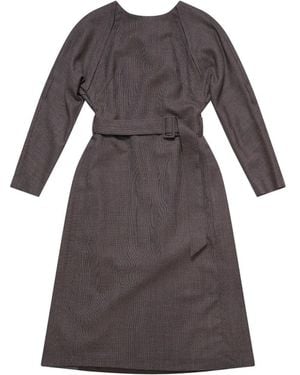 MM6 by Maison Margiela Belted Midi Dress - Brown