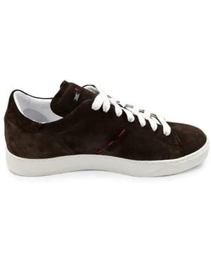 Kiton Suede-Finish Trainers - Black