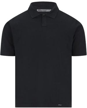 Massimo Osti Studio Button Short-Sleeve Polo Shirt - Black