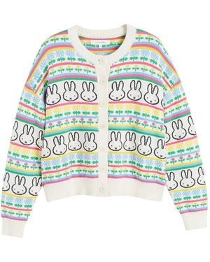 Chinti & Parker Fair-Isle Cardigan - White