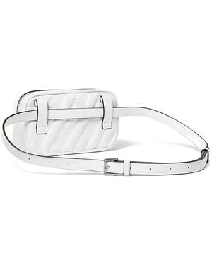Michael Kors Rose Quilted Belt Bag - White