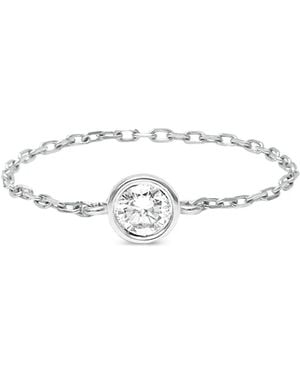 Djula Anello A Catena Magic Touch Con Diamanti - Bianco