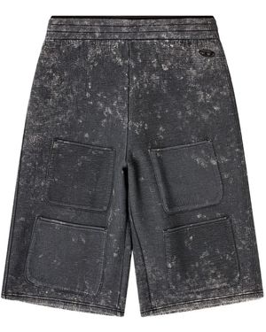 DIESEL S-Typ Patch-Pocket Shorts - Gray
