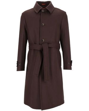 Barena Paramar Belted Single-Breasted Coat - Brown