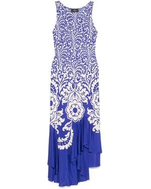 Etro Asymmetrical Cut Dress - Blue