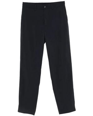 Emporio Armani Elasticated-Waistband Trousers - Blue