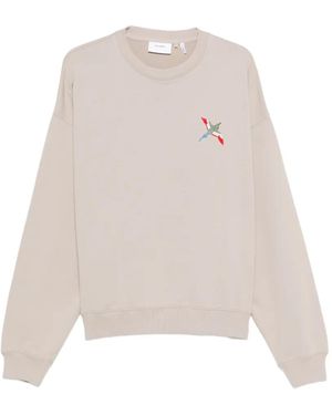 Axel Arigato Embroidered Crew-Neck Sweatshirt - White