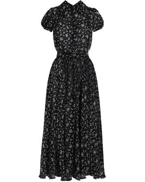 Dolce & Gabbana Robe À Fleurs - Black