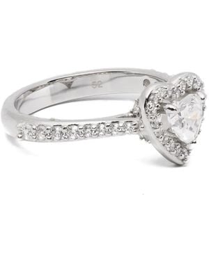 Swarovski Ring Mit Herz - Weiß