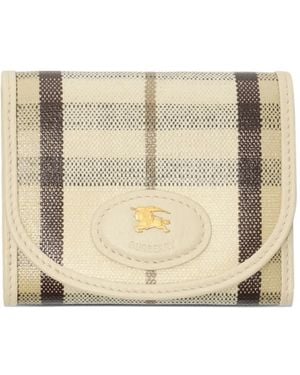 Burberry Highlands Wallet - Natural