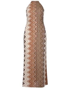 chinese dress ladies Masterpiece Halterneck Crochet Maxi Dress main image 1