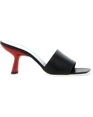 Vicini Lavenue Leather Sandals - Black