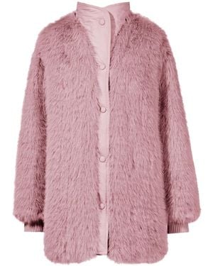 Perfect Moment Faux-Fur Coat - Pink