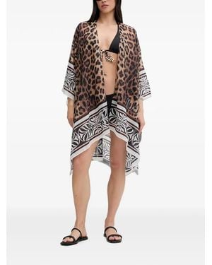 Liu Jo Kaftan Mit Leopardenprint - Braun
