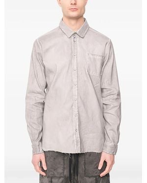 MD75 Chemise À Boutonnière Sur Le Devant - Grey