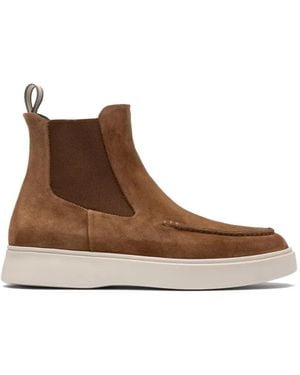 Officine Creative Frame 107 Panel Chelsea Boots - Brown