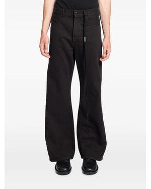 Ann Demeulemeester Modest Five-Pocket Flared Jeans - Black