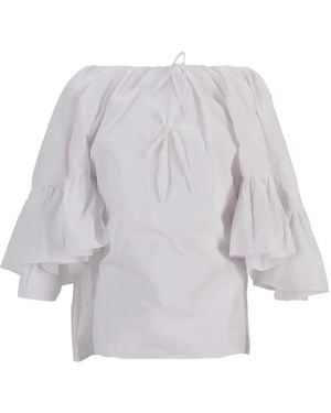 MERYLL ROGGE Ruffle-Sleeve Blouse - White