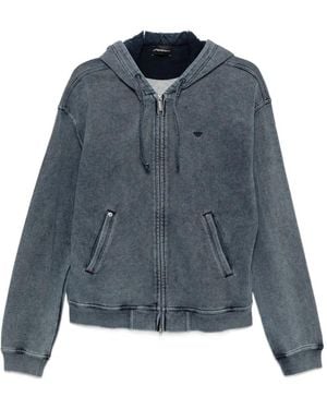 Emporio Armani Zip-Up Hoodie - Blue