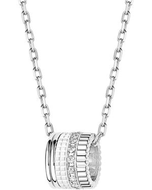 Boucheron Quatre Double White Edition ダイヤモンド ネックレス 18kホワイトゴールド - メタリック