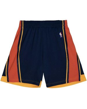Mitchell & Ness Shorts Da Basket "Nba Golden State Warriors 2002" - Blu