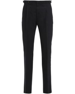 Moorer Pleated Pants - Black