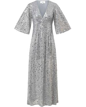 Ba&sh Conny Maxikleid mit Pailletten - Grau