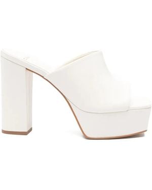 Carrano Platform Mules - White
