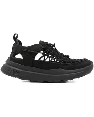 Keen Cut-Out Lace-Up Sneakers - Black