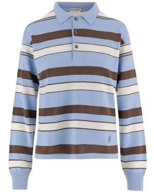 JW Anderson Polo A Rayas - Azul